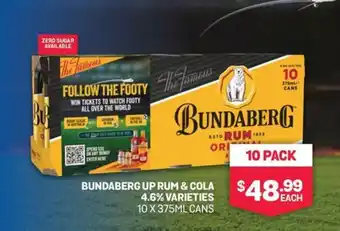 Bottlemart BUNDABERG UP RUM & COLA offer