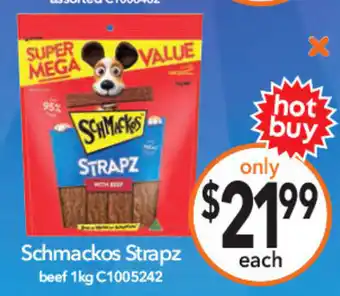 Cheap as Chips Schmackos Strapz beef offer