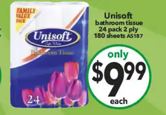 Cheap as Chips Unisoft bathroom tissue offer