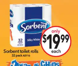 Cheap as Chips Sorbent toilet rolls offer