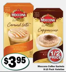 Friendly Grocer Moccona Coffee Sachets offer