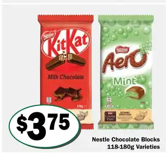 Friendly Grocer Nestle Chocolate Blocks offer