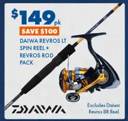 BCF Daiwa revros lt spin reel + revros rod pack offer