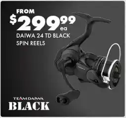 BCF Daiwa 24 td black spin reels offer