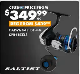 BCF daiwa saltist mq spin reels offer