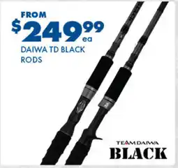 BCF Daiwa td black rods offer