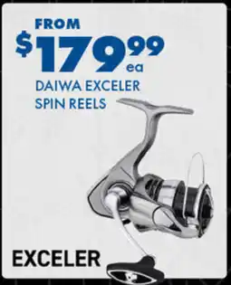 BCF Daiwa exceler spin reels offer