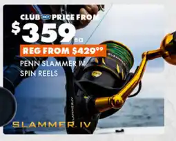 BCF Penn slammer iv spin reels offer