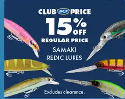 BCF Samaki redic lures offer