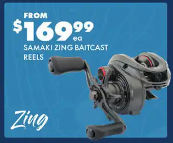 BCF Samaki zing baitcast reels offer