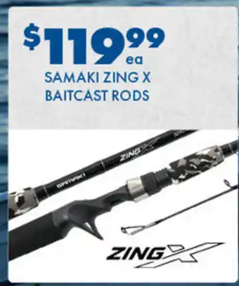 BCF Samaki zing x baitcast rods offer