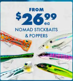 BCF Nomad stickbaits & poppers offer