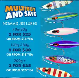 BCF Nomad jig lures offer