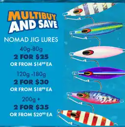 BCF Nomad jig lures offer