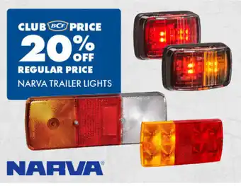 BCF Narva trailer lights offer