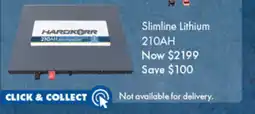 BCF Slimline Lithium 210AH offer