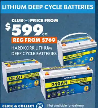 BCF Hardkorr lithium deep cycle batteries offer