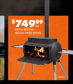 BCF Ozpig big pig wood fired stove offer