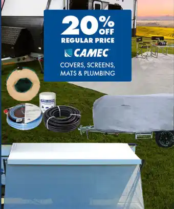 BCF Covers, screens, mats & plumbing offer