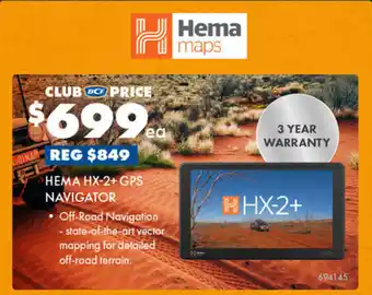 BCF Hema hx-2+ gps navigator offer