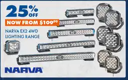 BCF Narva ex2 4wd lighting range offer