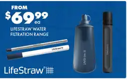 BCF Lifestraw water filtration range offer