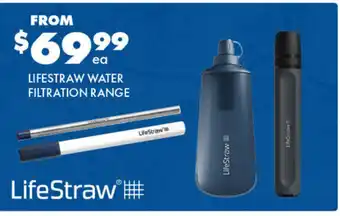 BCF Lifestraw water filtration range offer