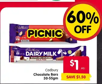 Spar Chocolate Bars 30-55gm offer