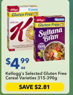 Ritchies Kellogg's Selected Gluten Free Cereal offer