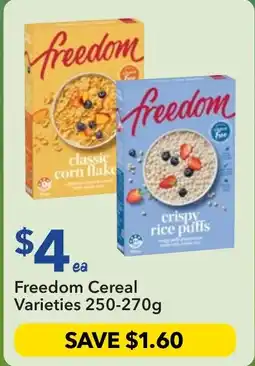 Ritchies Freedom Cereal Varieties offer