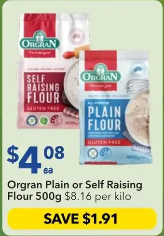 Ritchies Orgran Plain or Self Raising Flour offer