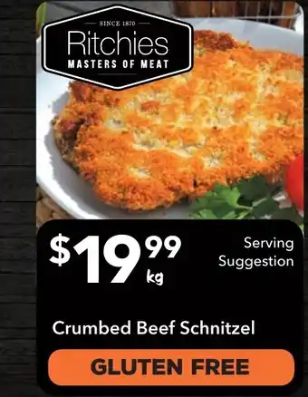 Ritchies Crumbed Beef Schnitzel offer