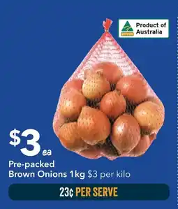 Ritchies Pre-packed Brown Onions offer