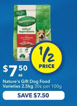 Ritchies Nature's Gift Dog Food offer