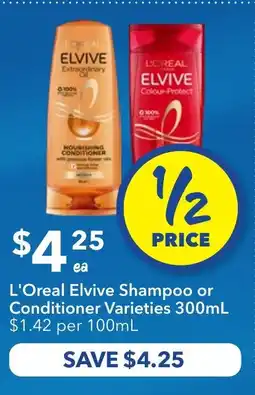 Ritchies L'Oreal Elvive Shampoo or Conditioner offer