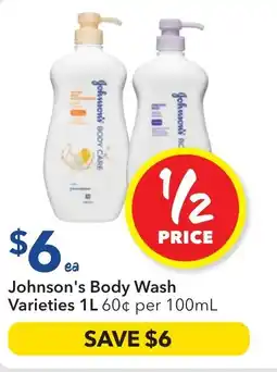 Ritchies Johnson's Body Wash offer