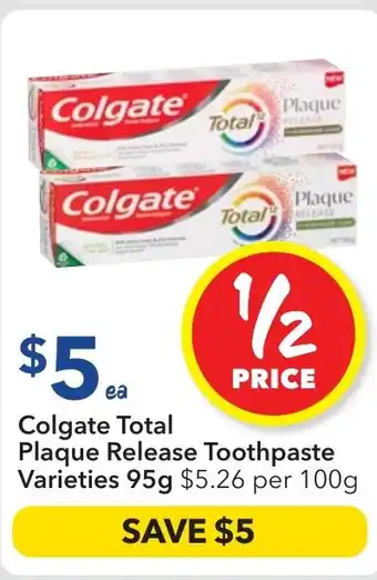 Ritchies Plaque Release Toothpaste offer