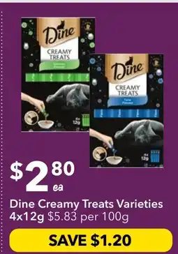 Ritchies Dine Creamy Treats offer