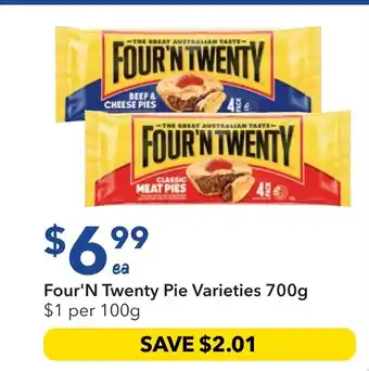 Ritchies Four'N Twenty Pie Varieties offer