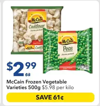 Ritchies McCain Frozen Vegetable offer