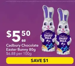 Ritchies Cadbury Chocolate Easter Bunny offer