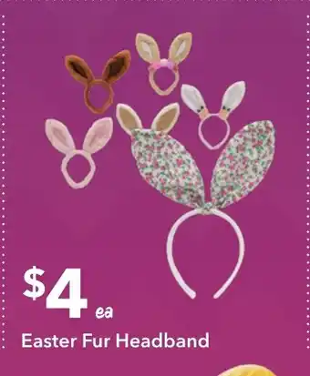 Ritchies Easter Fur Headband offer