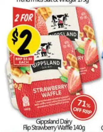 NQR Gippsland Dairy Flip Strawberry Waffle offer