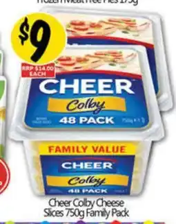 NQR Cheer Colby Cheese Slices offer