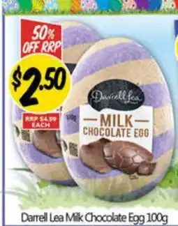 NQR Darrell Lea Milk Chocolate Egg offer