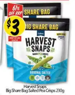 NQR Big Share Bag Salted Pea Crisps offer