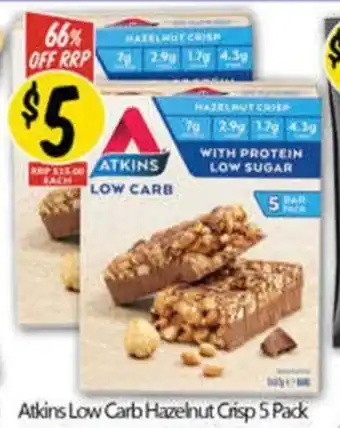 NQR Atkins Low Carb Hazelnut Crisp offer