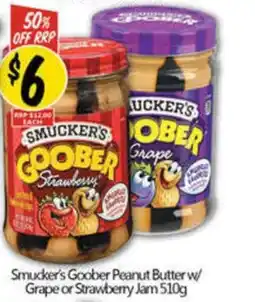 NQR Smucker's Goober Peanut Butter w/ Grape or Strawberry Jam offer