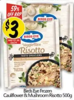 NQR Birds Eye Frozen Cauliflower & Mushroom Risotto offer