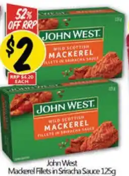 NQR John West Mackerel Fillets in Sriracha Sauce offer